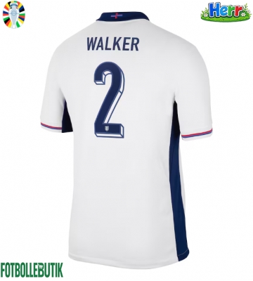 England Kyle Walker #2 Hemmatröja EM 2024 Kortärmad